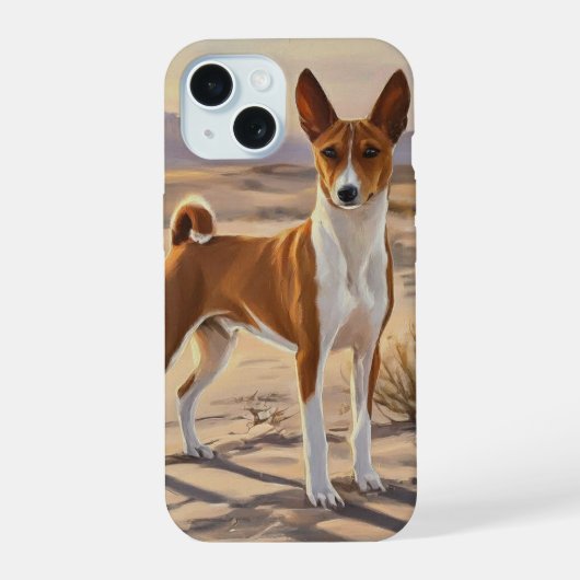 Basenji iPhone 15 Case (Achterkant)