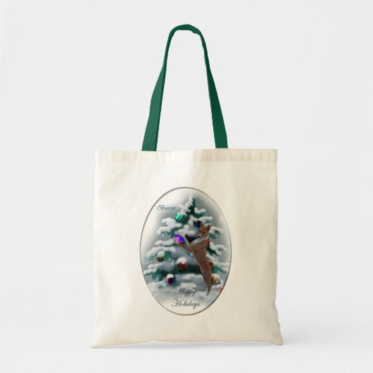 Basenji Kerstcadeaus Tote Bag (Voorkant)
