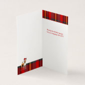 Basenji Kersthond Rood en Groen Vakantie Plaid Kaart (Binnen)