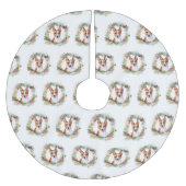 Basenji Kerstkrans feestelijke pup Kerstboom Rok (Voorkant)