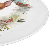 Basenji Kerstkrans feestelijke pup Snijplank (Hoek)