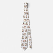 Basenji Kerstkrans feestelijke pup Stropdas (Voorkant)