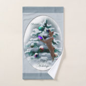 Basenji Kerstmis Bad Handdoek (Handdoek)