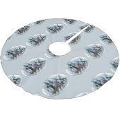 Basenji Kerstmis Kerstboom Rok (Gekanteld)