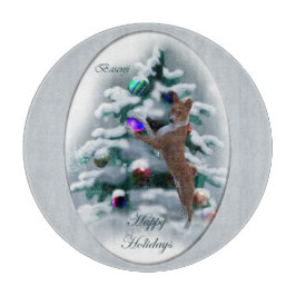 Basenji Kerstmis Snijplank