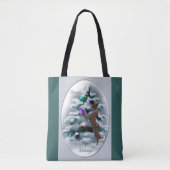 Basenji Kerstmis Tote Bag (Voorkant)