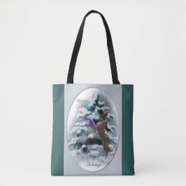 Basenji Kerstmis Tote Bag