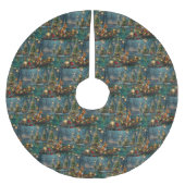 Basenji Kerstvakantie Kerstboom Rok (Voorkant)