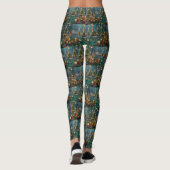 Basenji Kerstvakantie Leggings (Achterkant)