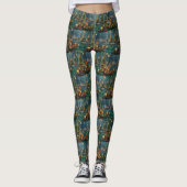 Basenji Kerstvakantie Leggings (Voorkant)