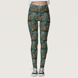 Basenji Kerstvakantie Leggings