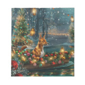 Basenji Kerstvakantie Notitieblok (Voorkant)