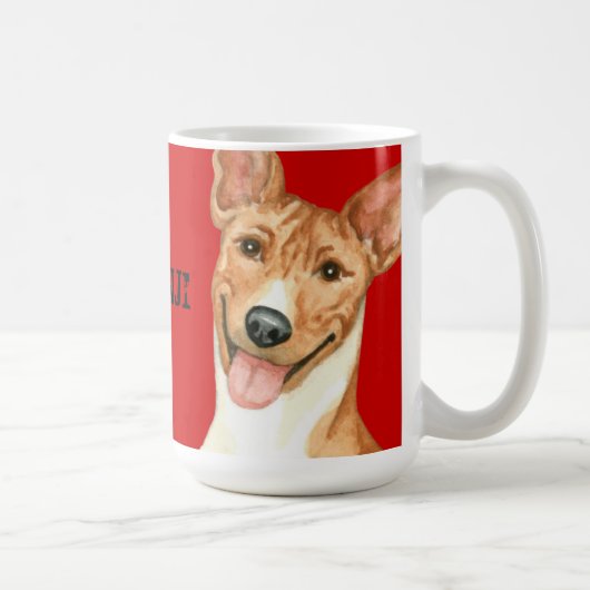 Basenji-kleurenblok Koffiemok (Rechts)