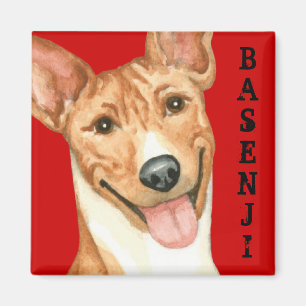 Basenji-kleurenblok Magneet