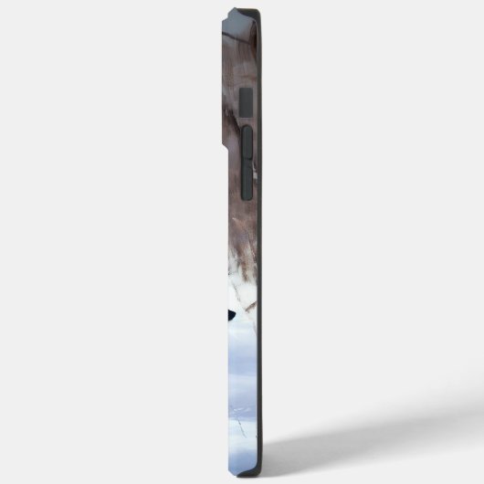 Basenji laat het sneeuwen Kerstmis Case-Mate iPhone Case (Achterkant / Links)