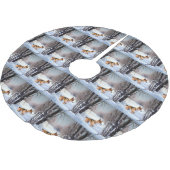 Basenji laat het sneeuwen Kerstmis Kerstboom Rok (Gekanteld)