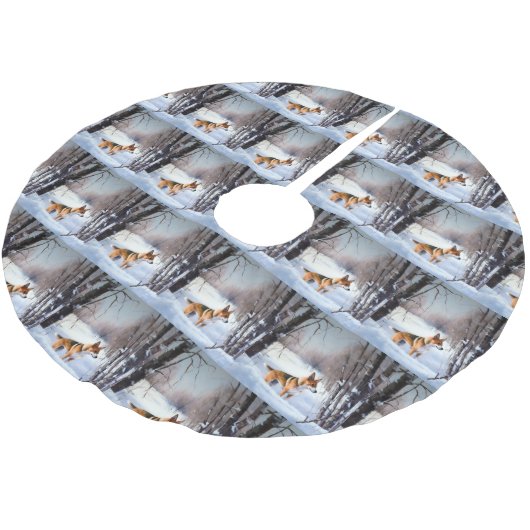 Basenji laat het sneeuwen Kerstmis Kerstboom Rok (Gekanteld)