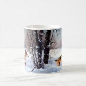 Basenji laat het sneeuwen Kerstmis Koffiemok (Center)