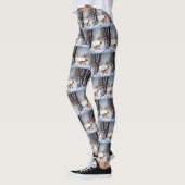 Basenji Laat het Sneeuwen Kerstmis Leggings (Links)
