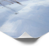 Basenji laat het sneeuwen Kerstmis Perfect Poster (Hoek)