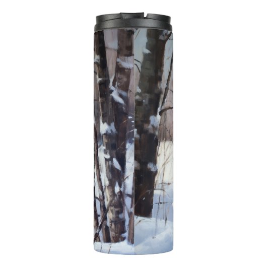 Basenji laat het sneeuwen Kerstmis Thermosbeker (Achterkant)