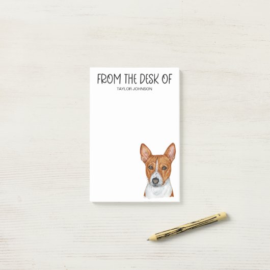 Basenji liefhebber post-it® notes (Op bureau)
