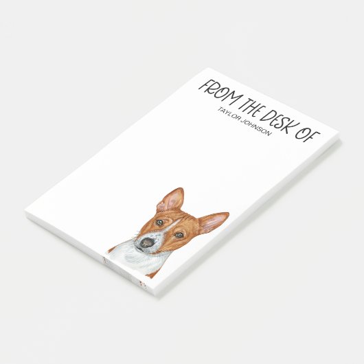 Basenji liefhebber post-it® notes (Schuin)