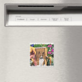Basenji-liefhebbers kunstcadeaus magneet (Insitu (Vaatwasser))