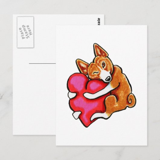 Basenji Love Briefkaart (Voorkant / Achterkant)