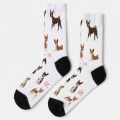 Basenji Love Hound Breed Fun Pattern Sokken (Links)