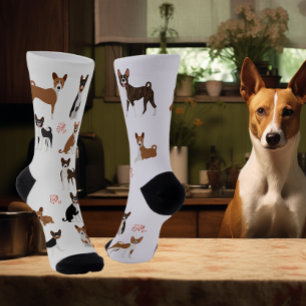 Basenji Love Hound Breed Fun Pattern Sokken