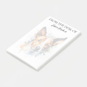 Basenji Lover Monogrammed Dog Post-it® Notes (Schuin)