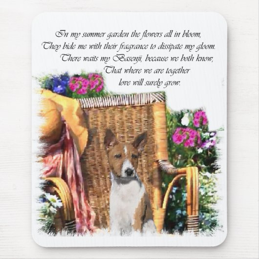 Basenji Lovers Art Gifts Muismat (Voorkant)