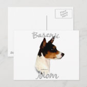 Basenji mam 2 briefkaart (Voorkant / Achterkant)
