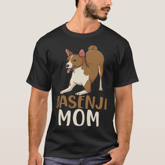 Basenji Mam Animal Dog Eigenaar T-shirt (Voorkant)