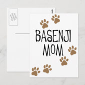 Basenji mama briefkaart (Voorkant / Achterkant)