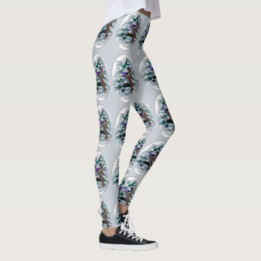 Basenji Merry Christma Leggings (Rechts)