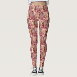 Basenji met Rozen - Valentijnsdag Leggings