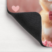 Basenji met Rozen - Valentijnsdag Muismat (Hoek)