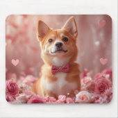 Basenji met Rozen - Valentijnsdag Muismat (Voorkant)