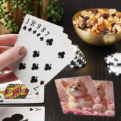 Basenji met Rozen - Valentijnsdag Pokerkaarten (Insitu)