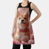 Basenji met Rozen - Valentijnsdag Schort (Insitu)