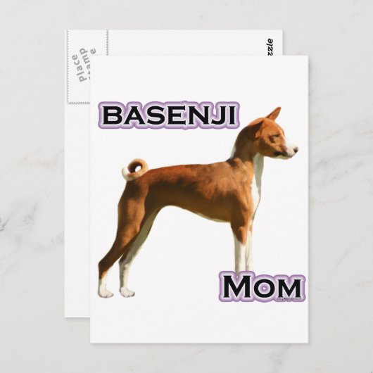 Basenji Moeder 4 Briefkaart (Voorkant / Achterkant)