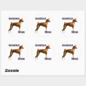 Basenji Moeder 4 - Sticker (Vel)
