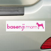 Basenji-moeder Bumpersticker (Op auto)