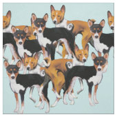 Basenji naadloze patroonstructuur stof (Swatch)