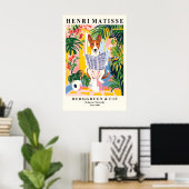 Basenji on Toilet Art Print Funny Matisse Style (Thuiskantoor)