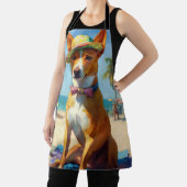 Basenji op het strand, zomercadeau voor hondenlief schort (Insitu)
