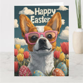 Basenji-paaseieren Kaart (Voorkant)