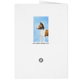 Basenji Painting - Cute Original Art (Achterkant)